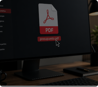 Documento PDF de presupuesto profesional